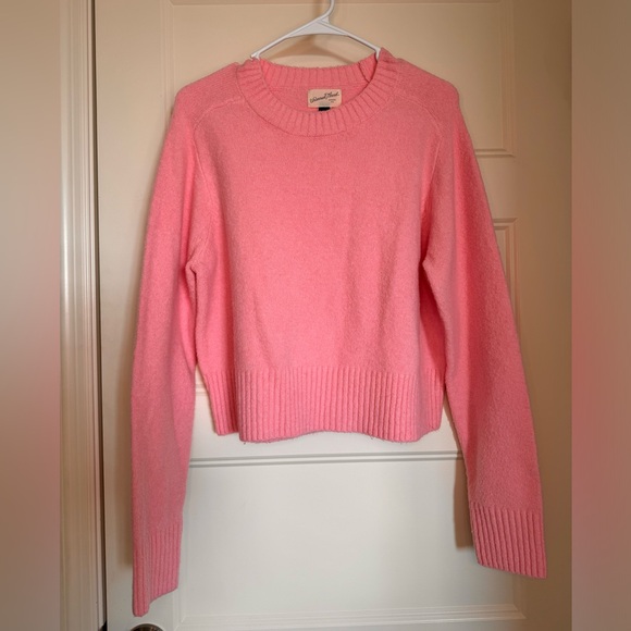 Universal Thread Women’s Bubblegum Pink Cozy Knit Crewneck Sweater - Size L - Picture 2 of 4